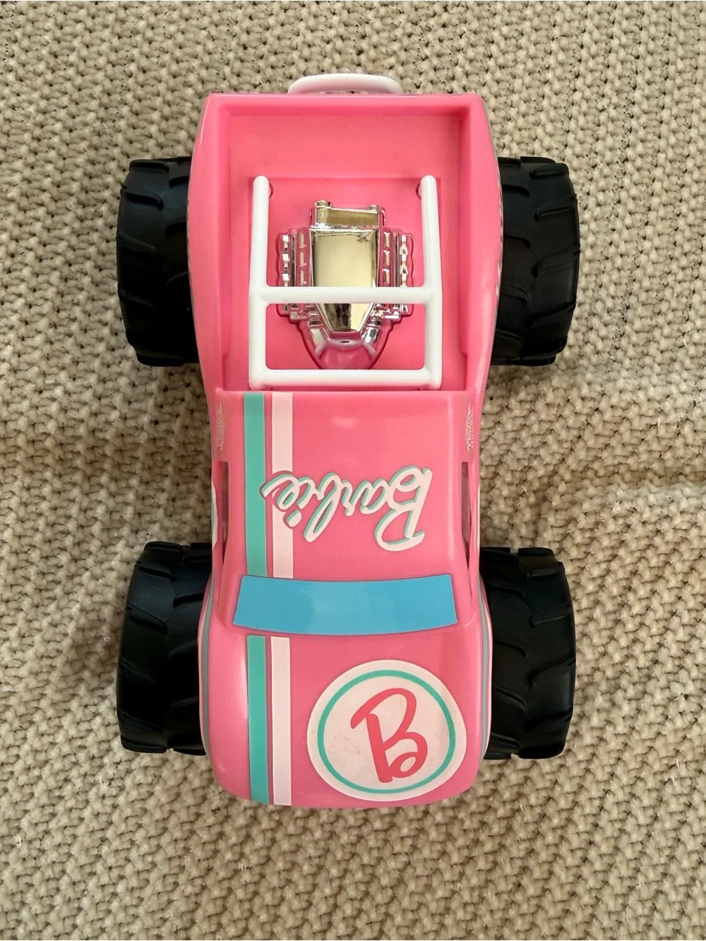Hot Wheels Barbie Monster Truck 1:24 Scale Pink Toy Car No Remote Replacement